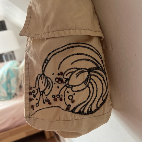 VTG 2000 Mavi cargo mini skirt Small embroidered pockets zip cowgirl grunge punk - Picture 11 of 17